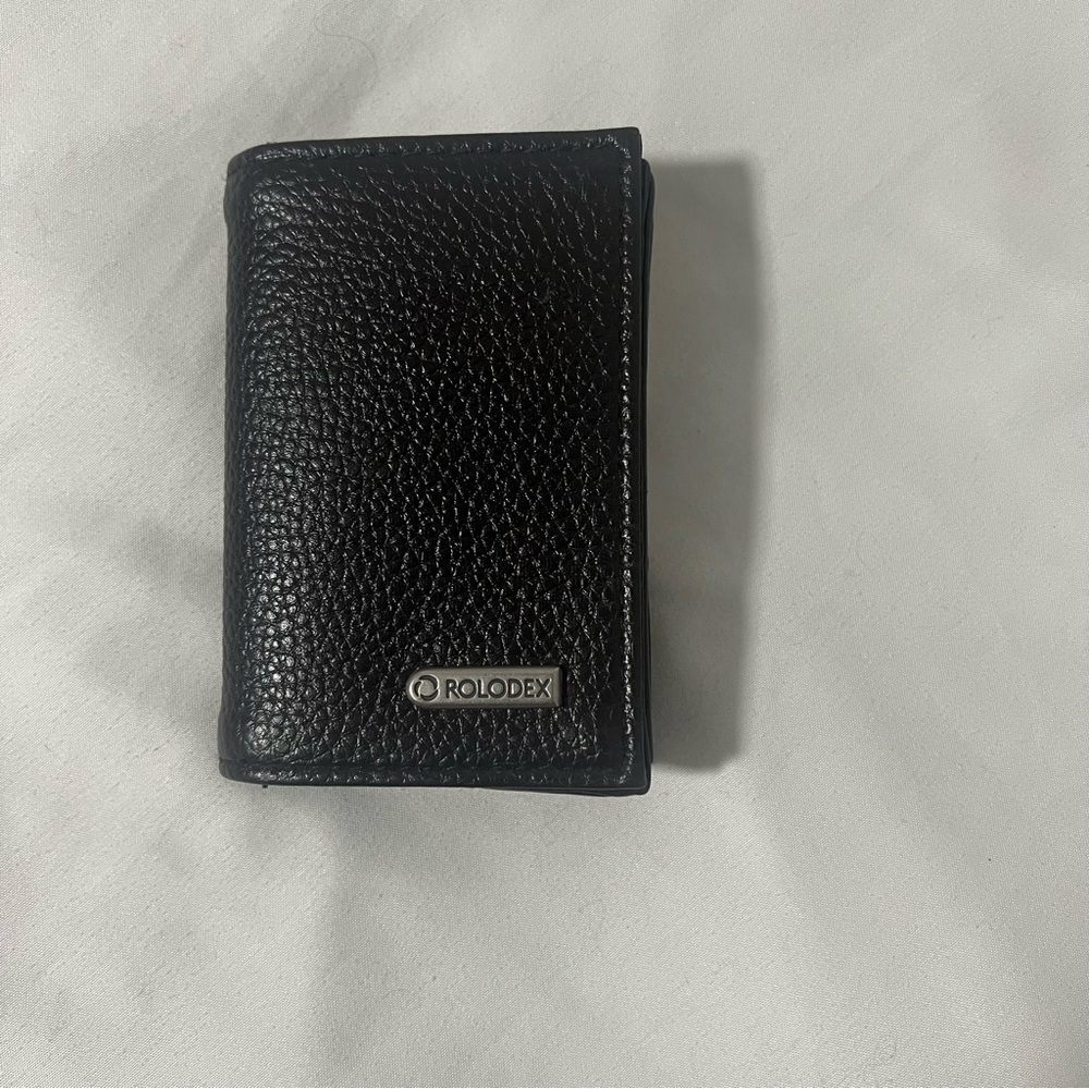 Chocolate Brown Pebbled Leather Key & Card Holder Everyday Convenient EUC Unisex